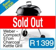 Weber - Compact 57cm Charcoal Kettle Grill