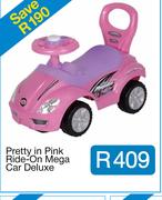 Pretty in Pink Ride-On Mega Car Deluxe