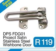 DPS FDG01 Project Satin Stainless Steel Wishbone Door G