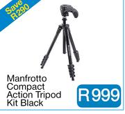 Manfrotto Compact Action Tripod Kit Black
