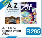 A-Z Place Names World Atlas