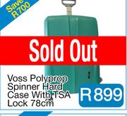 Voss Polyprop Spinner Hard Case With TSA Lock 78cm - Te