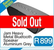 Jam Heavy Metal Bluetooth Speaker Aluminium Grey