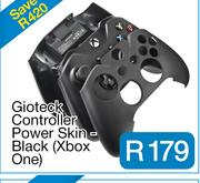 Gioteck Controller Power Skin - Black (Xbox One) 
