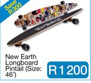 New Earth  Longboard Pintail (Size: 46")