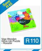 Viga Wooden Grow-Up Puzzle - Rooster