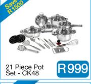 21 Piece Pot Set - CK48