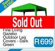 Fine Living Gazebo Outdoor Leg Covers - Dark Green