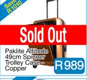 Paklite Altitude 49cm Spinner Trolley Case - Copper