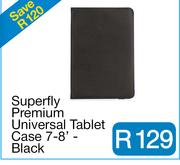 Superfly Premium Universal Tablet Case 7-8" - Black