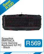 Speedlink PARTHICA Core Gaming Keyboard for PC - Black
