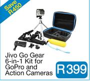 Jivo Go Gear 6-in-1 Kit for GoPro and Action Cameras