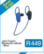 Jam Fusion Bluetooth eBuds - Blue