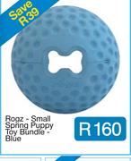 Rogz - Small Spring Puppy Toy Bundle - Blue