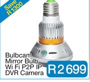 Bulbcam Mirror Bulb Wi Fi P2P IP DVR Camera