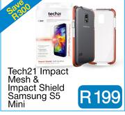 Tech21 Impact Mesh & Impact Shield Samsung S5 Mini - Cl