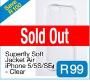 Superfly Soft Jacket Air iPhone 5/5S/SE - Clear