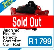 Jeronimo Electric Remote Controlled Car - Red