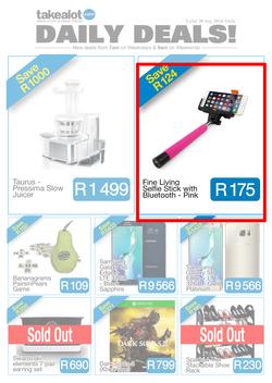 Takealot : Daily Deals (30 Sep 2016 Only), page 1