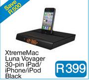 XtremeMac Luna Voyager 30-pin iPad/iPhone/iPod Black