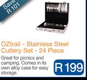 OZtrail - Stainless Steel Cutlery Set - 24 Piece