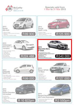McCarthy Call-A-Car (1 Mar - 31 Mar 2015), page 1