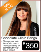 Chocolate Clipin Bangs