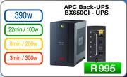 APC Back-UPS BX650CI - UPS