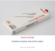 WOPOW charge and sync cable