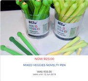 Mixed Veggies Novelty Pen